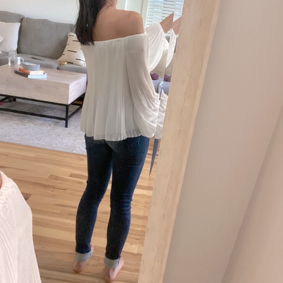 White aritzia talance blouse - Picture 5 of 6